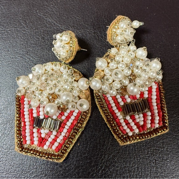 Jewelry - Boutique popcorn movie theater beaded earrings